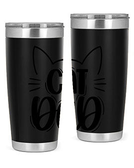Cat Dad Style 81#- cat- Tumbler