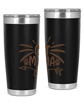Cat Mama Style 5#- cat- Tumbler