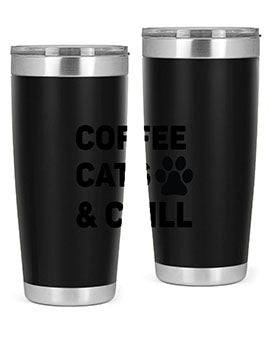Coffee Cat Style 41#- cat- Tumbler