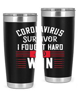 Corona Virus Survivor i fought and own Style 4#- corona virus- Cotton Tank