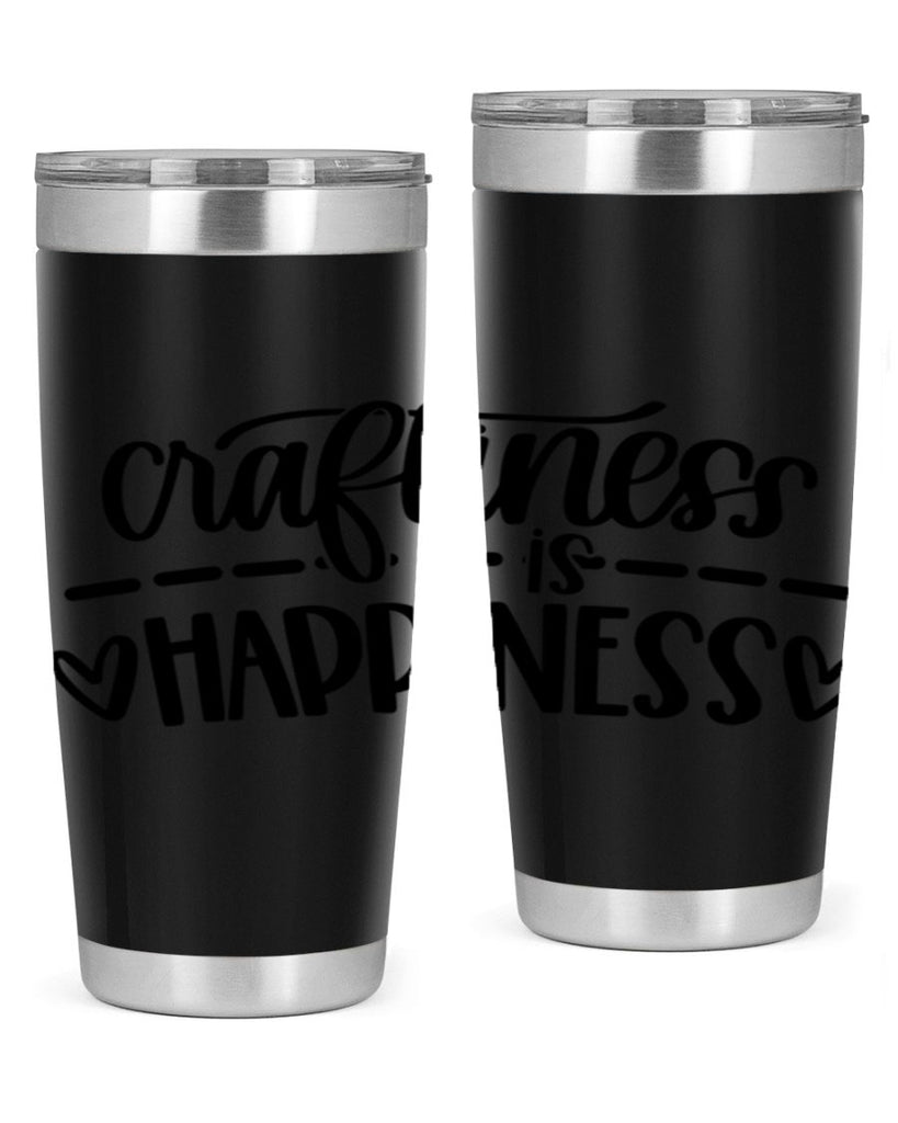 Craftiness Is Happiness 35#- crafting- Tumbler