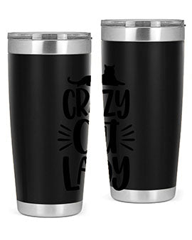 Crazy Cat Lady Style 92#- cat- Tumbler