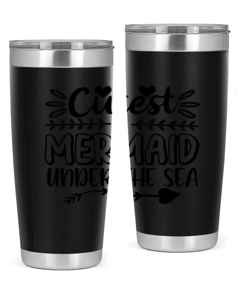 Cutest mermaid under the sea 104#- mermaid- Tumbler