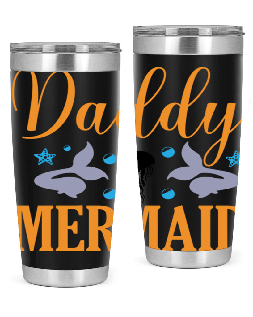 Daddy Mermaid Design 113#- mermaid- Tumbler