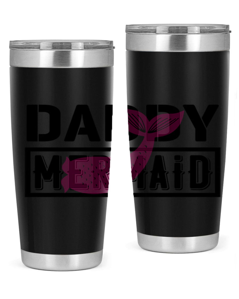 Daddy mermaid 112#- mermaid- Tumbler