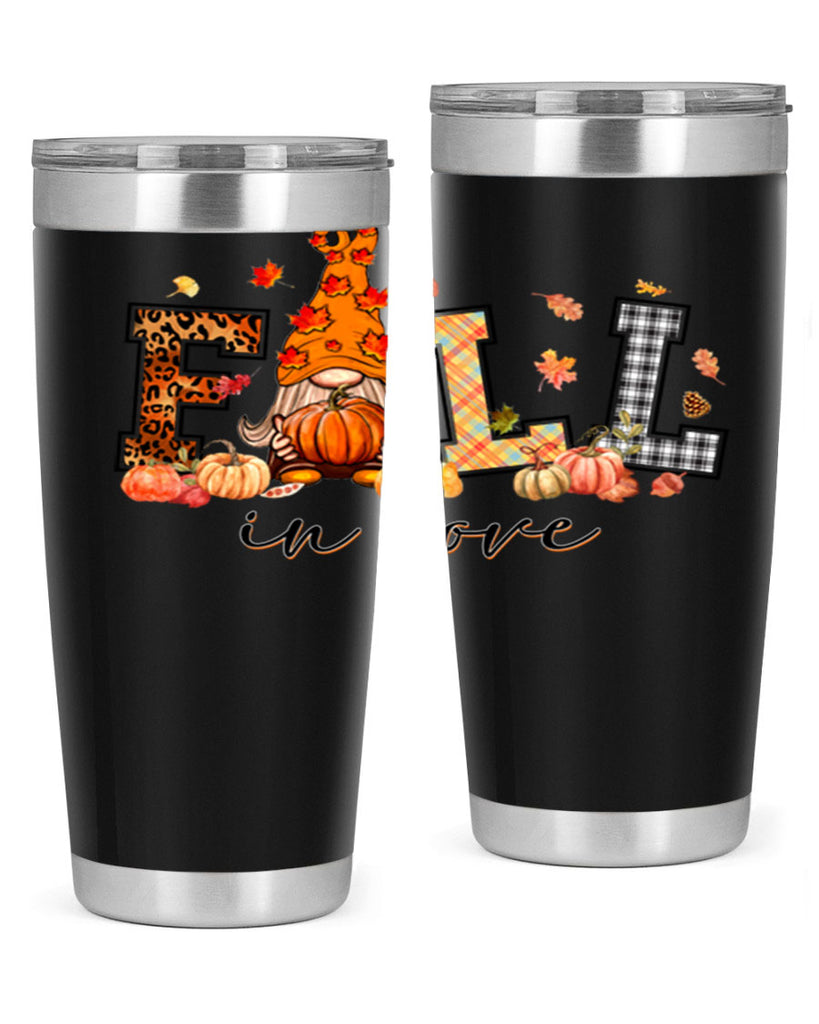 FALLinloveFallGnome 151#- fall- Tumbler