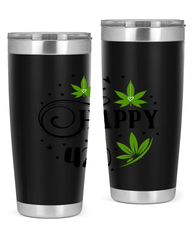 Happy 420 101#- marijuana- Tumbler