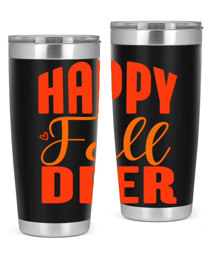 Happy Fall Deer Design 218#- fall- Tumbler