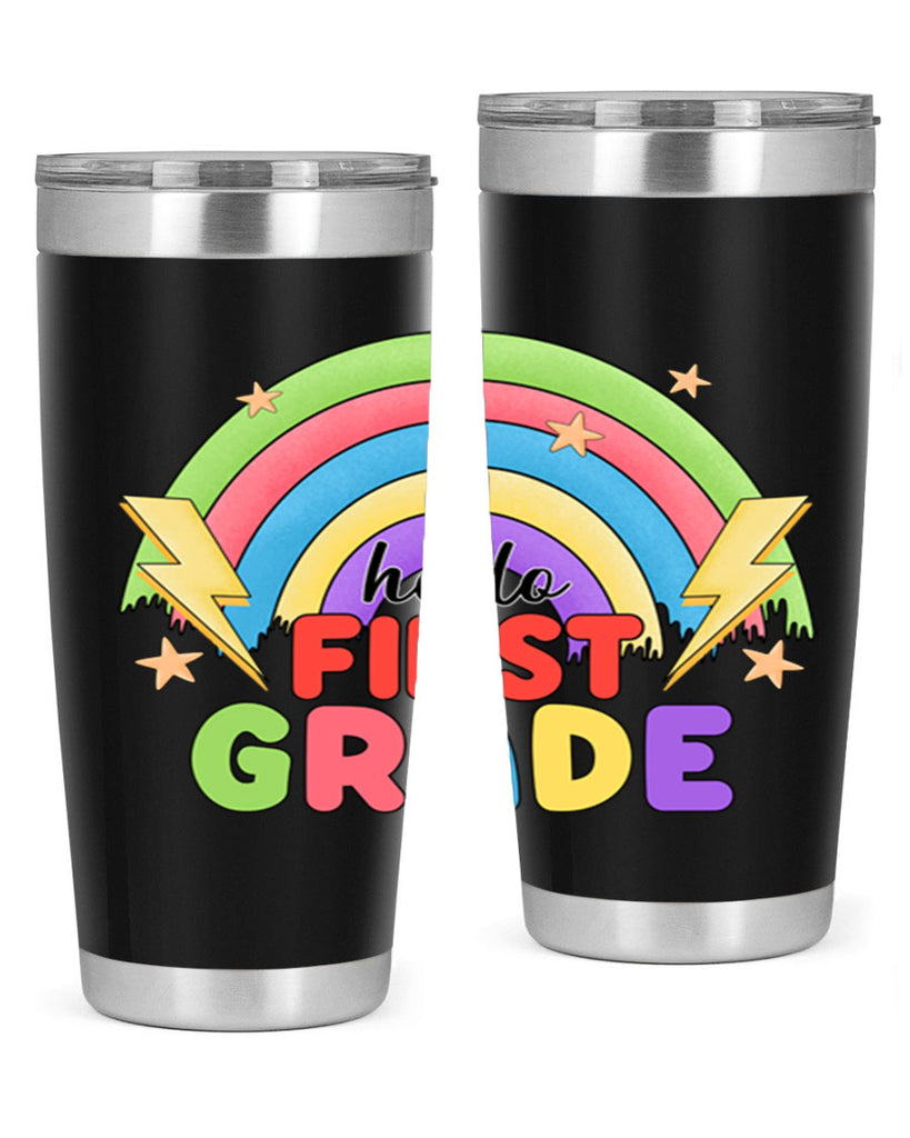 Hello 1st Grade Rainbow 13#- 1st grade- Tumbler