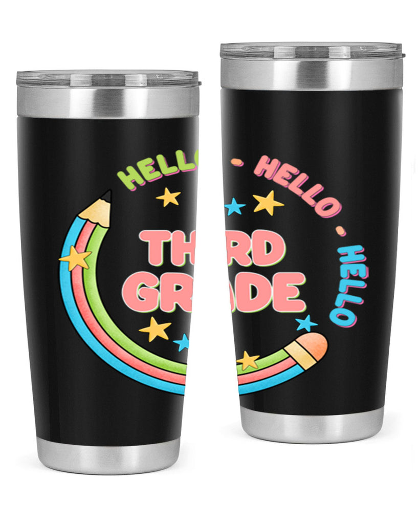 Hello 3rd Grade Pencil 10#- 3rd grade- Tumbler