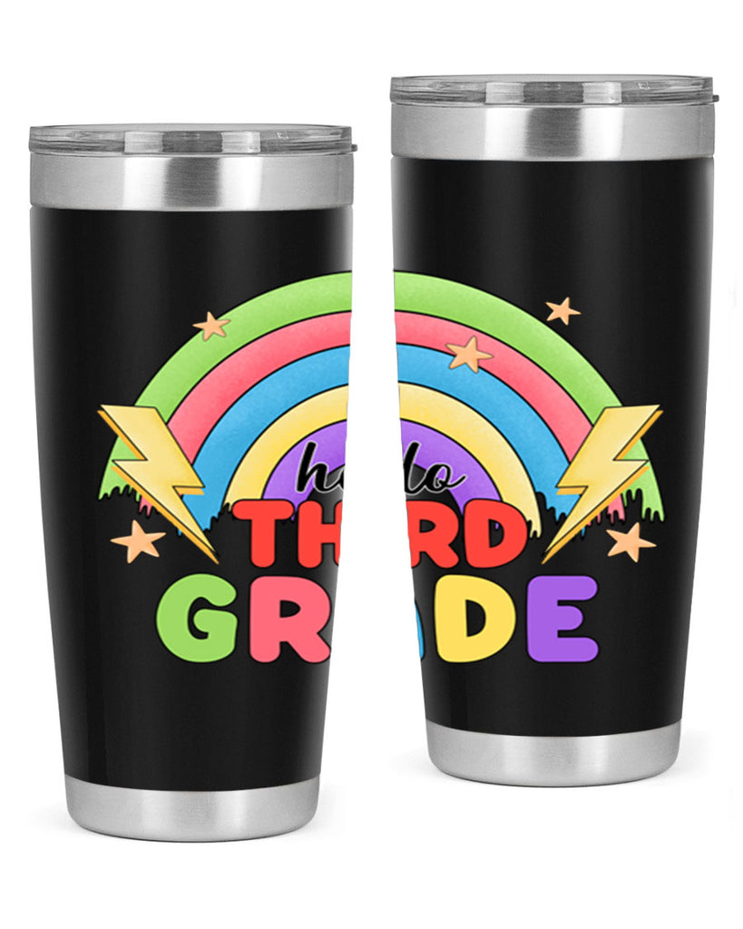 Hello 3rd Grade Rainbow 12#- 3rd grade- Tumbler