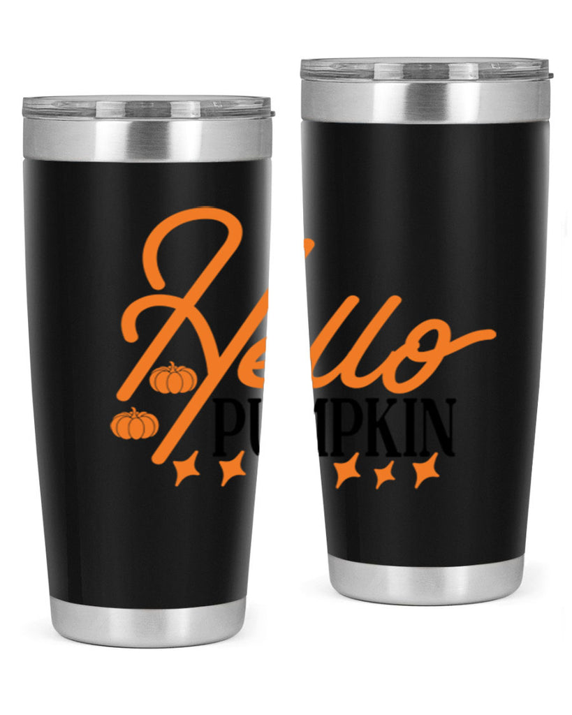 Hello Pumpkin 293#- fall- Tumbler