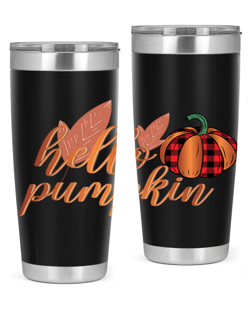Hello Pumpkin 294#- fall- Tumbler