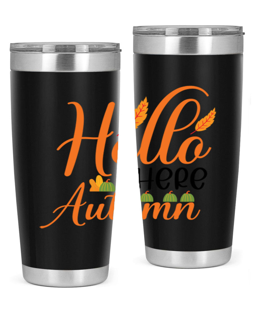 Hello There Autumn 297#- fall- Tumbler
