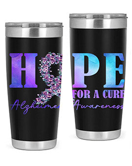 Hope For A Cure AlzheimerS Awareness 163#- alzheimers- Tumbler