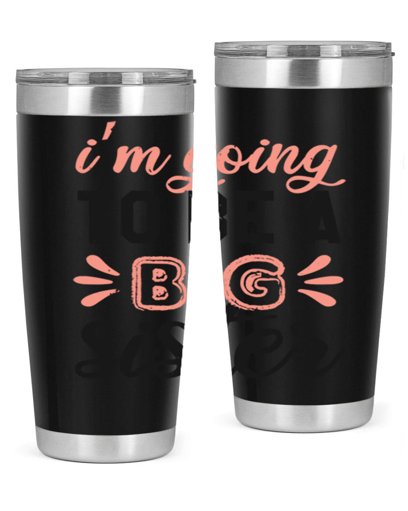 Im going to be a big sister Style 34#- baby shower- tumbler