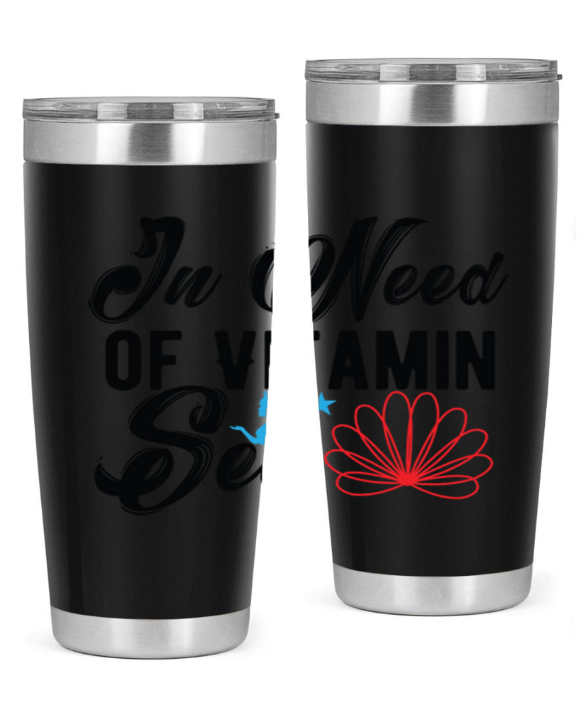 In Need of Vitamin Sea 265#- mermaid- Tumbler