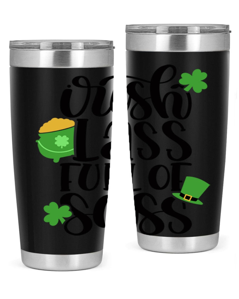 Irish Lass Full Of Sass Style 79#- St Patricks Day- Tumbler