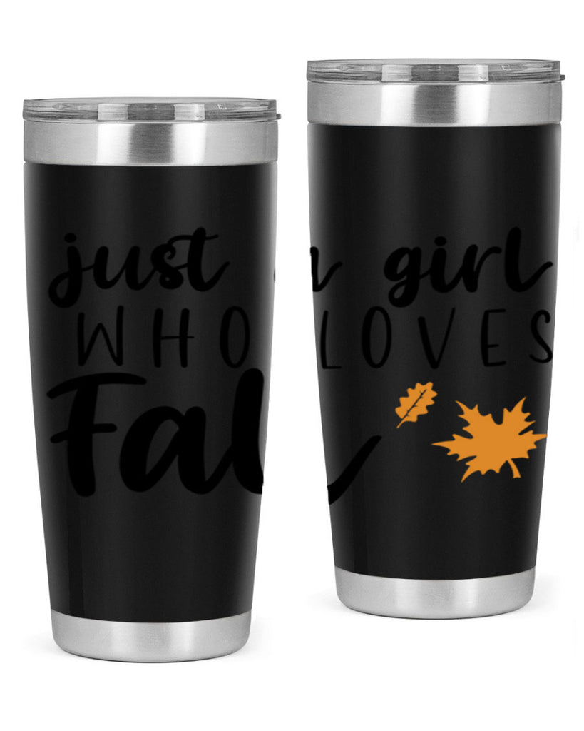 Just A Girl Who Loves Fall 380#- fall- Tumbler