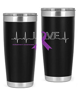 LOVE Gifts for Survivors National Alzheimers Awareness 191#- alzheimers- Tumbler