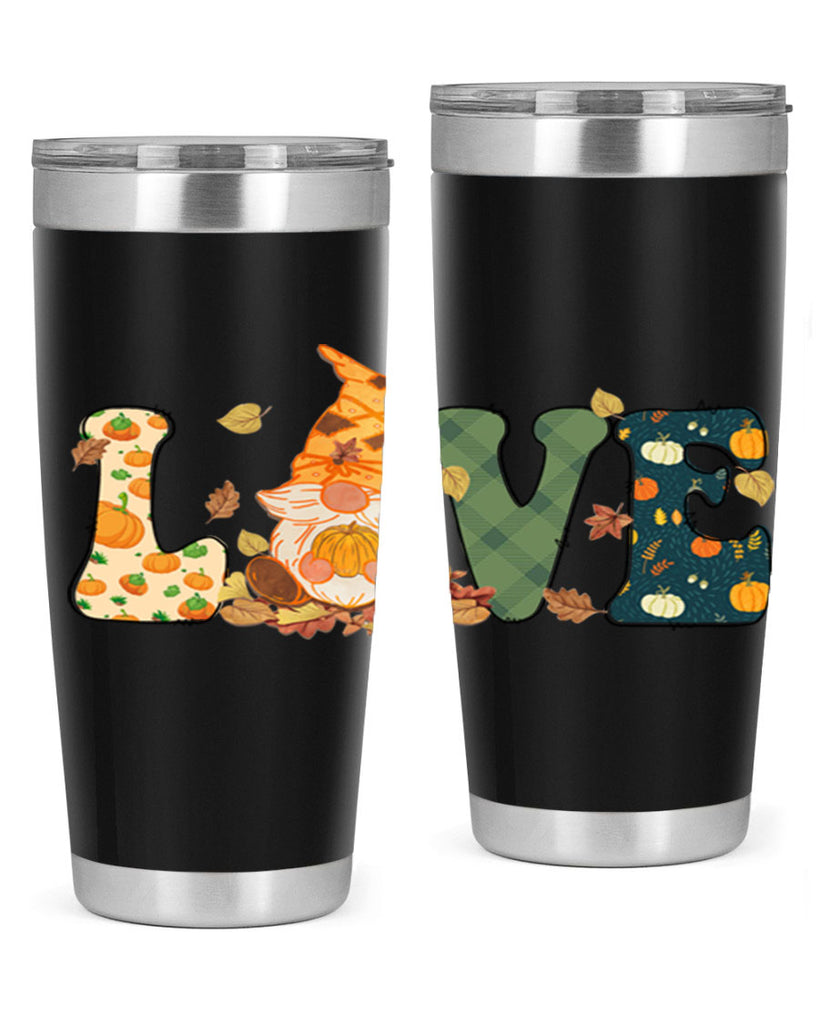LOVEFallAutumnGnome 415#- fall- Tumbler