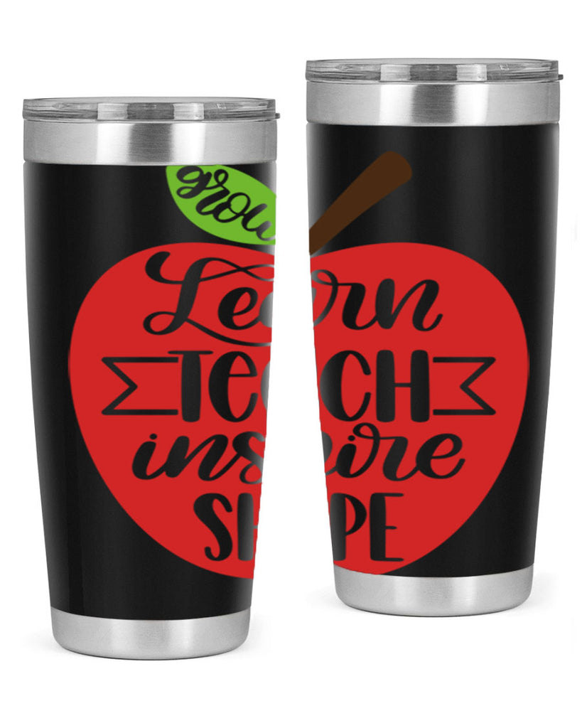 Learn Teach Inspire Shape Style 68#- teacher- tumbler