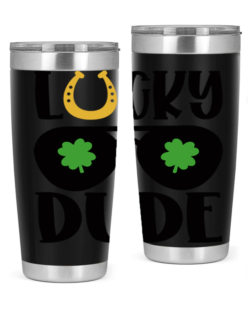 Lucky Dude Style 57#- St Patricks Day- Tumbler