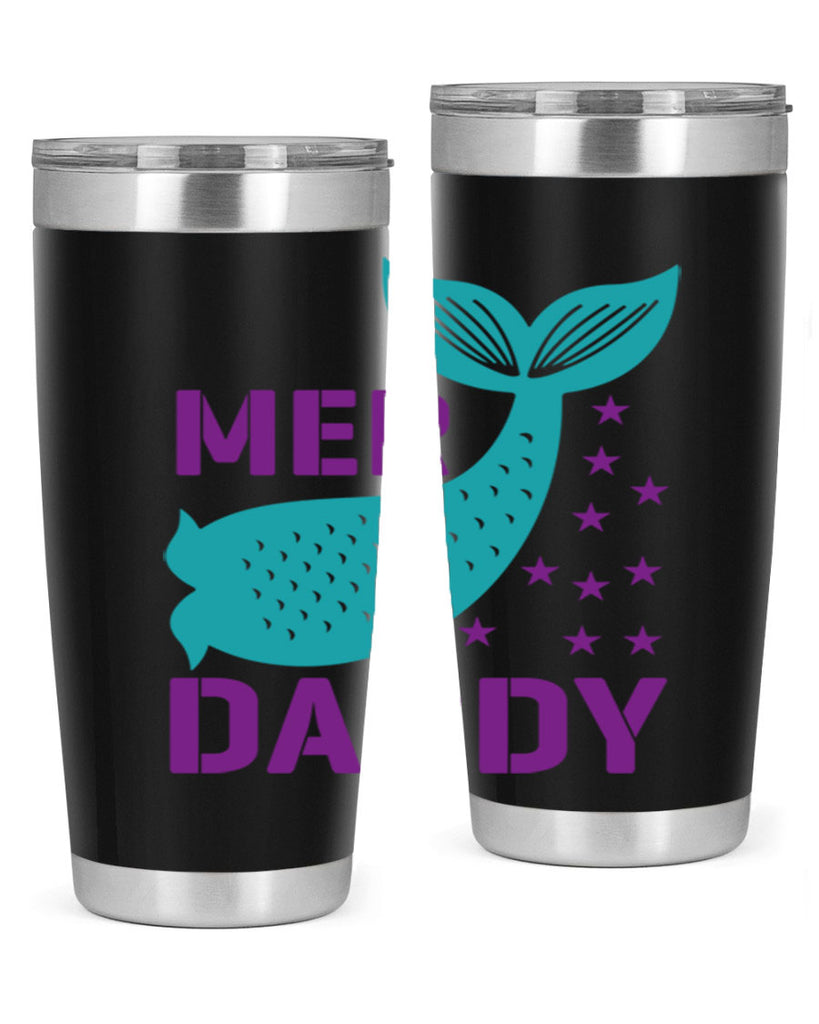 Mer Daddy 326#- mermaid- Tumbler