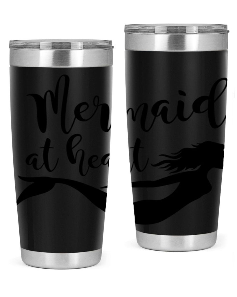 Mermaid at heart 395#- mermaid- Tumbler