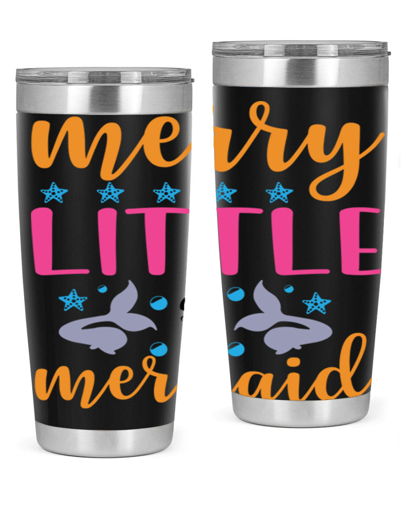 Merry Little Mermaid Design 503#- mermaid- Tumbler