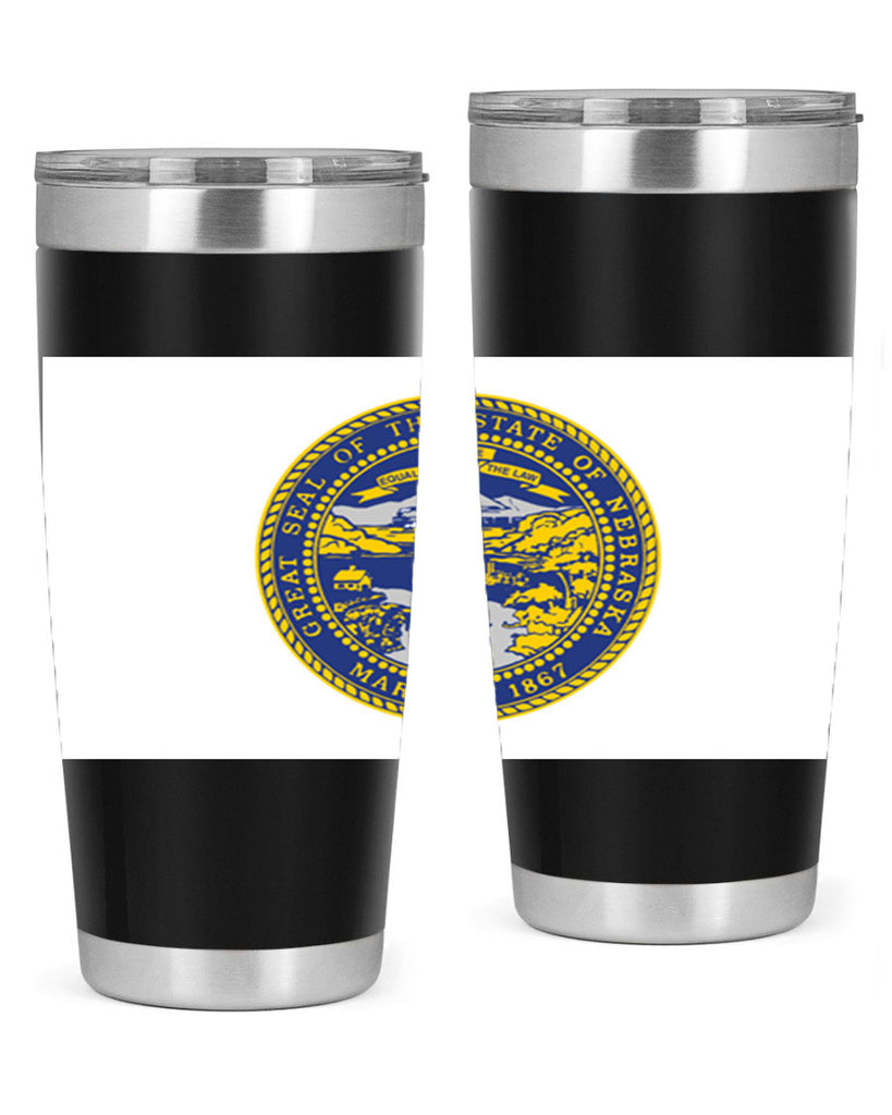 Nebraska 25#- Us Flags- Tumbler