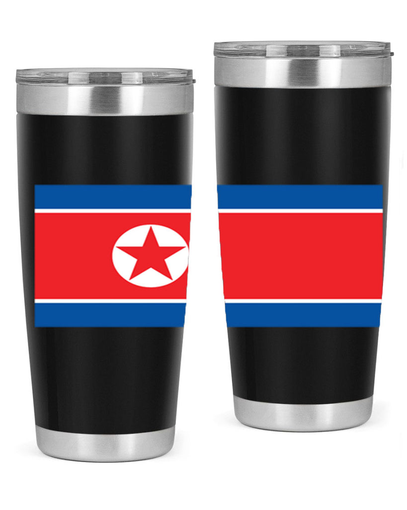 North Korea 70#- world flags- Tumbler