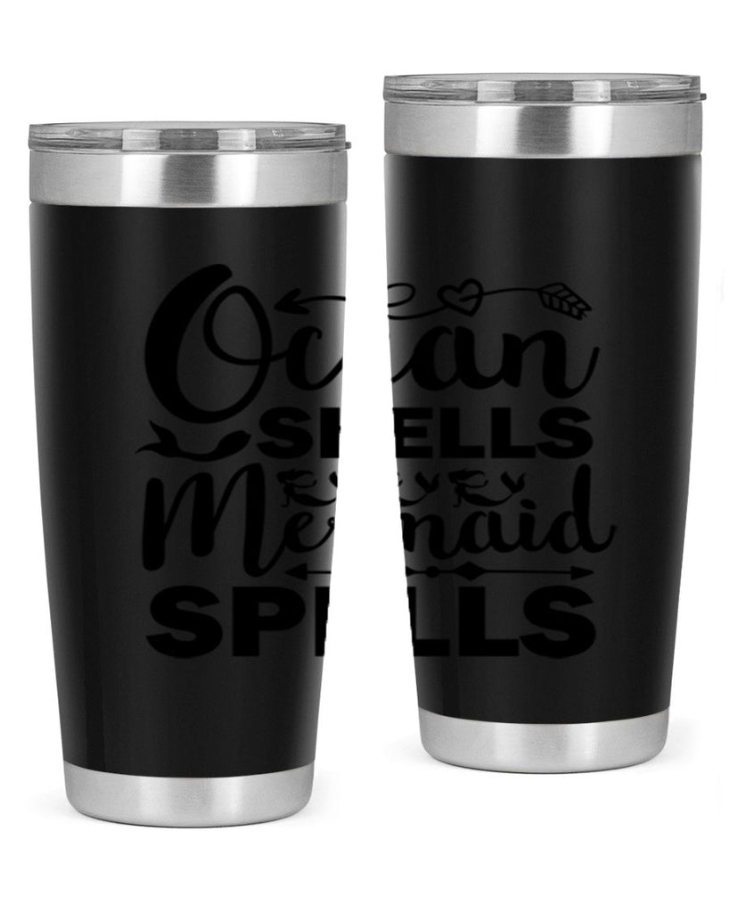 Ocean Shells Mermaid Spells 521#- mermaid- Tumbler