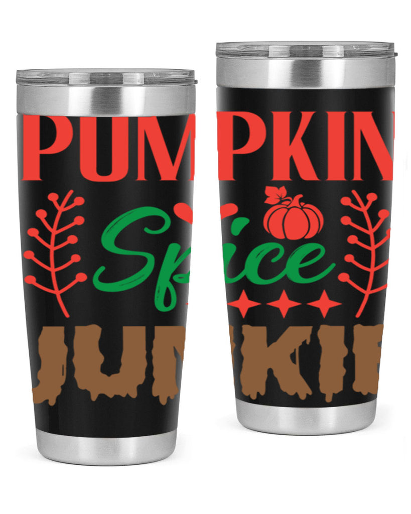Pumpkin Spice Junkie 547#- fall- Tumbler