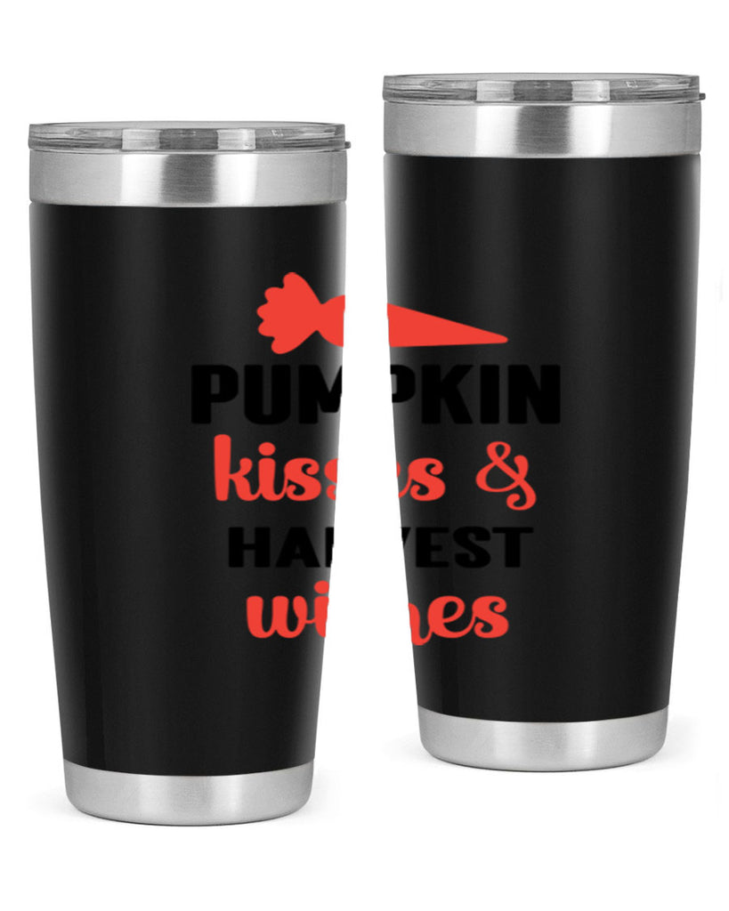 Pumpkin kisses harvest wishes 524#- fall- Tumbler