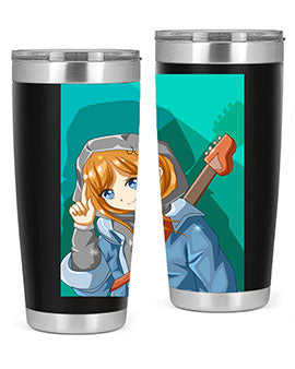 Swag and cute girl with a guitar 50#- anime- Tumbler
