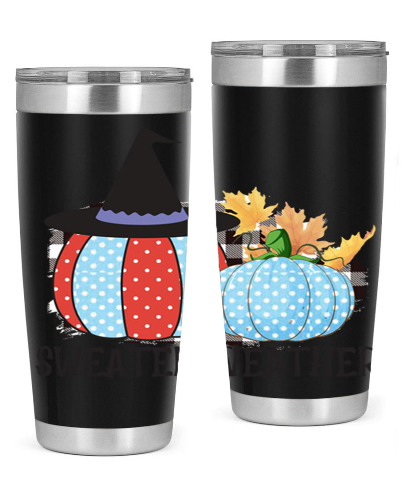 Sweater Weather Pumpkin Gnome 586#- fall- Tumbler