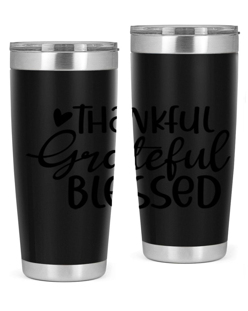 Thankful Grateful Blessed 605#- fall- Tumbler