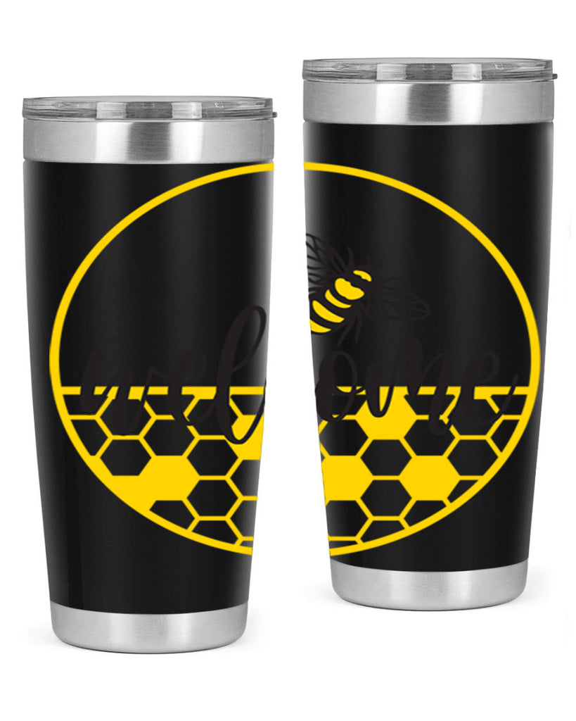 Welcome Bee and hive567#- spring- Tumbler