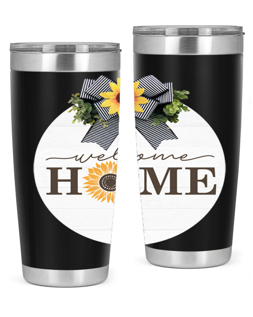 Welcome Home sunflower Mockup572#- spring- Tumbler