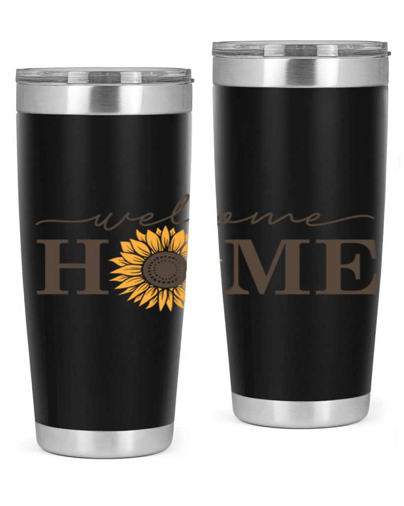 Welcome Home sunflower573#- spring- Tumbler