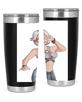 White hair girl wearing summer outfit 40#- anime- Tumbler