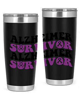 alzheimer survivor 9#- alzheimers- Tumbler