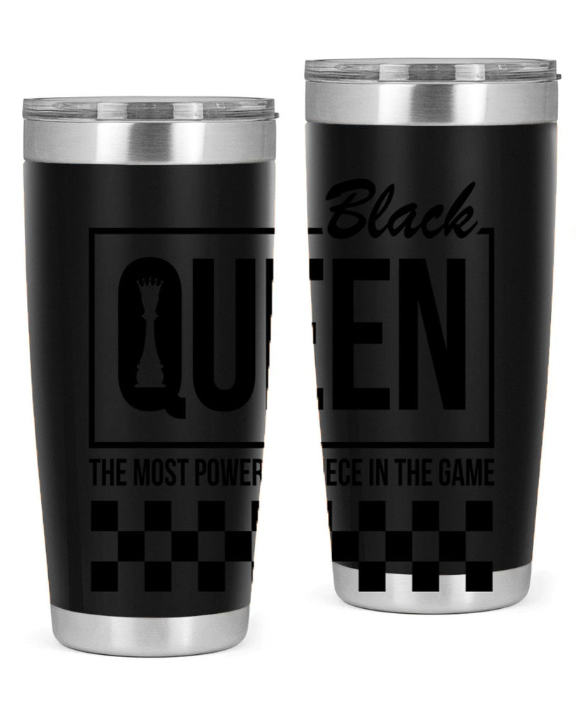 black queen chess checkered 221#- black words phrases- Cotton Tank