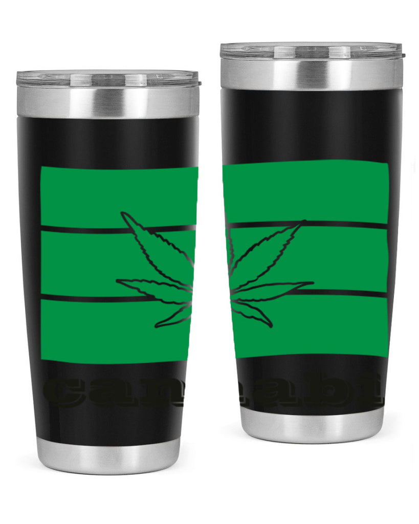 cannabi flag 36#- marijuana- Tumbler