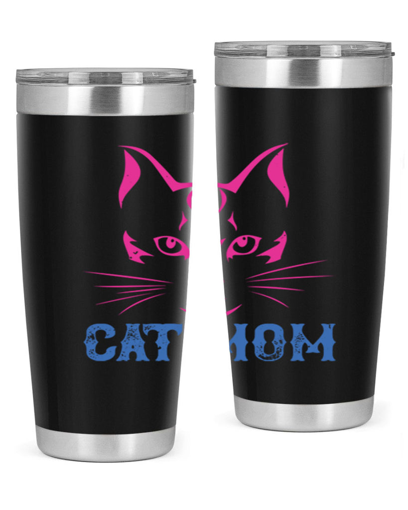 cat mom 195#- mom- Tumbler