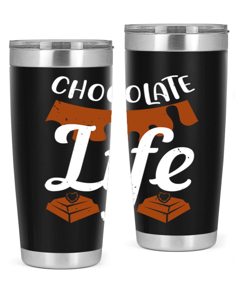 chocolate life 45#- chocolate- Tumbler