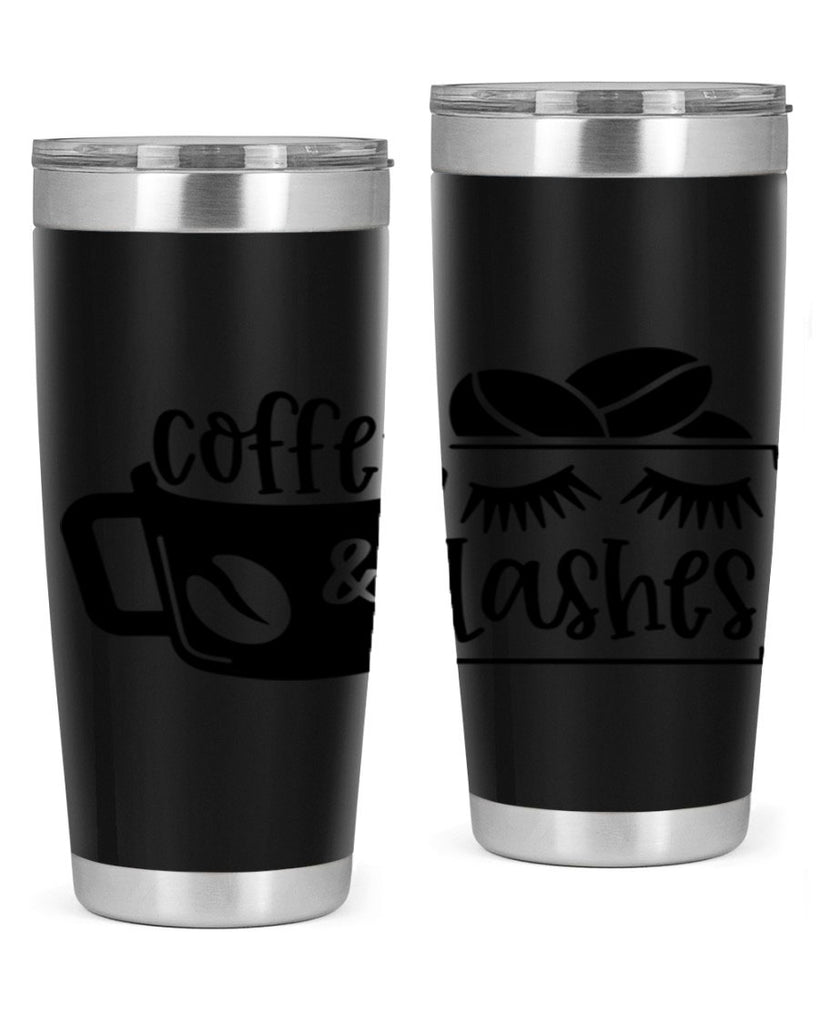 coffee lashes 176#- coffee- Tumbler