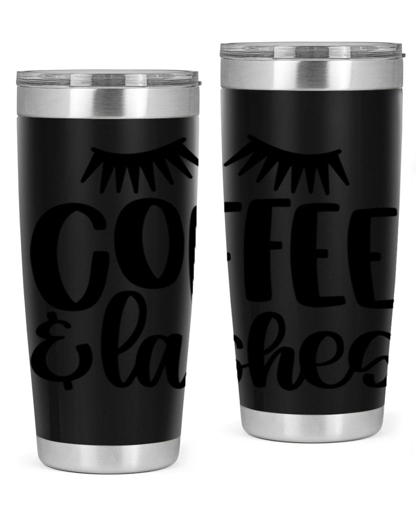 coffee lashes 177#- coffee- Tumbler