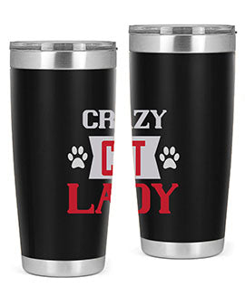 crazy cat lady Style 44#- cat- Tumbler